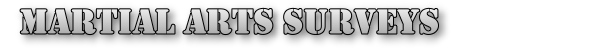 Martial Arts Surveys